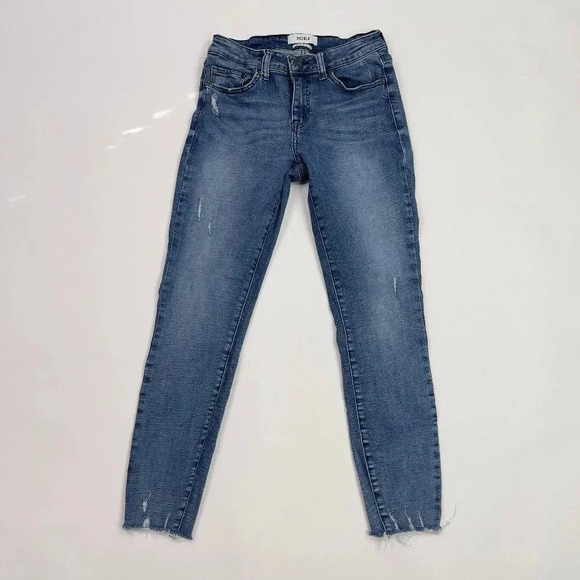 pistola Denim - PISTOLA Women’s Arielle Skinny Jeans Scissor Cut Raw Hem Light Wash deni…